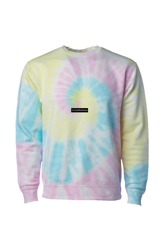 Tie Dye Sunset Swirl Crew Neck