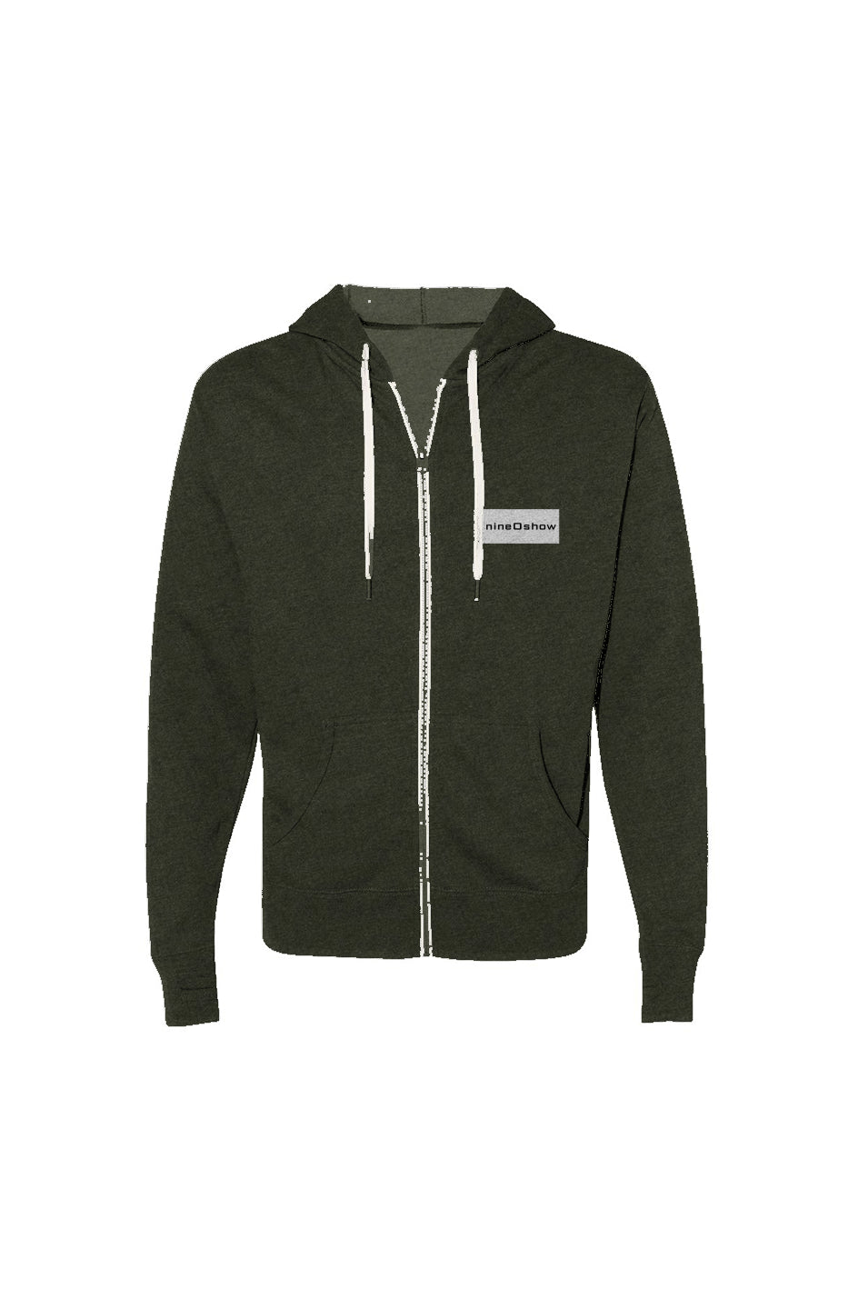 Heathered French Terry Full-Zip Hooded Sweatshirt