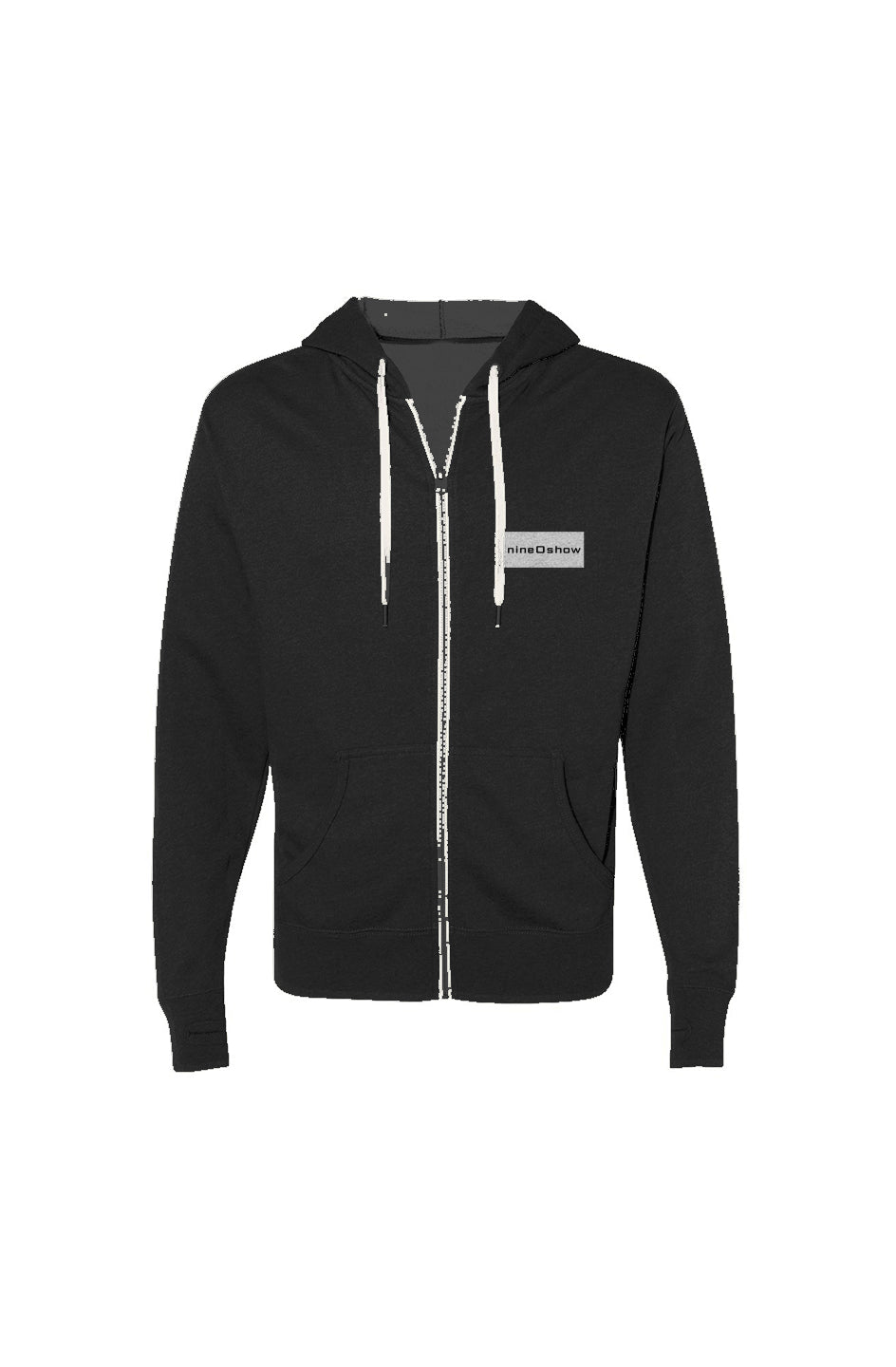 Heathered French Terry Full-Zip Hooded Sweatshirt